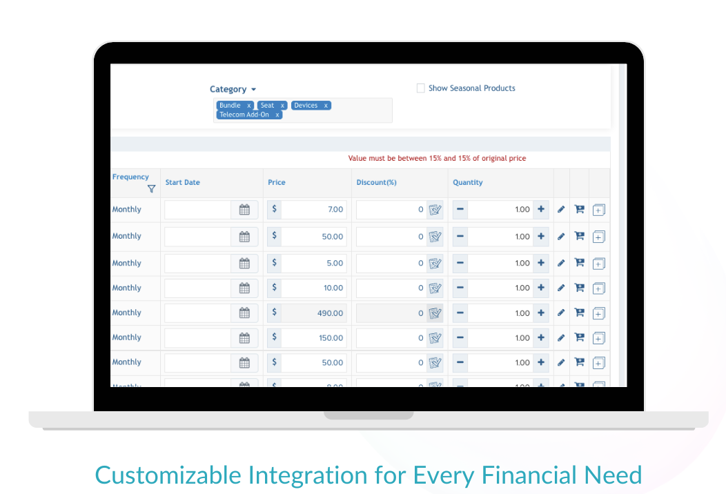 Customizable Integration for Every Financial Need