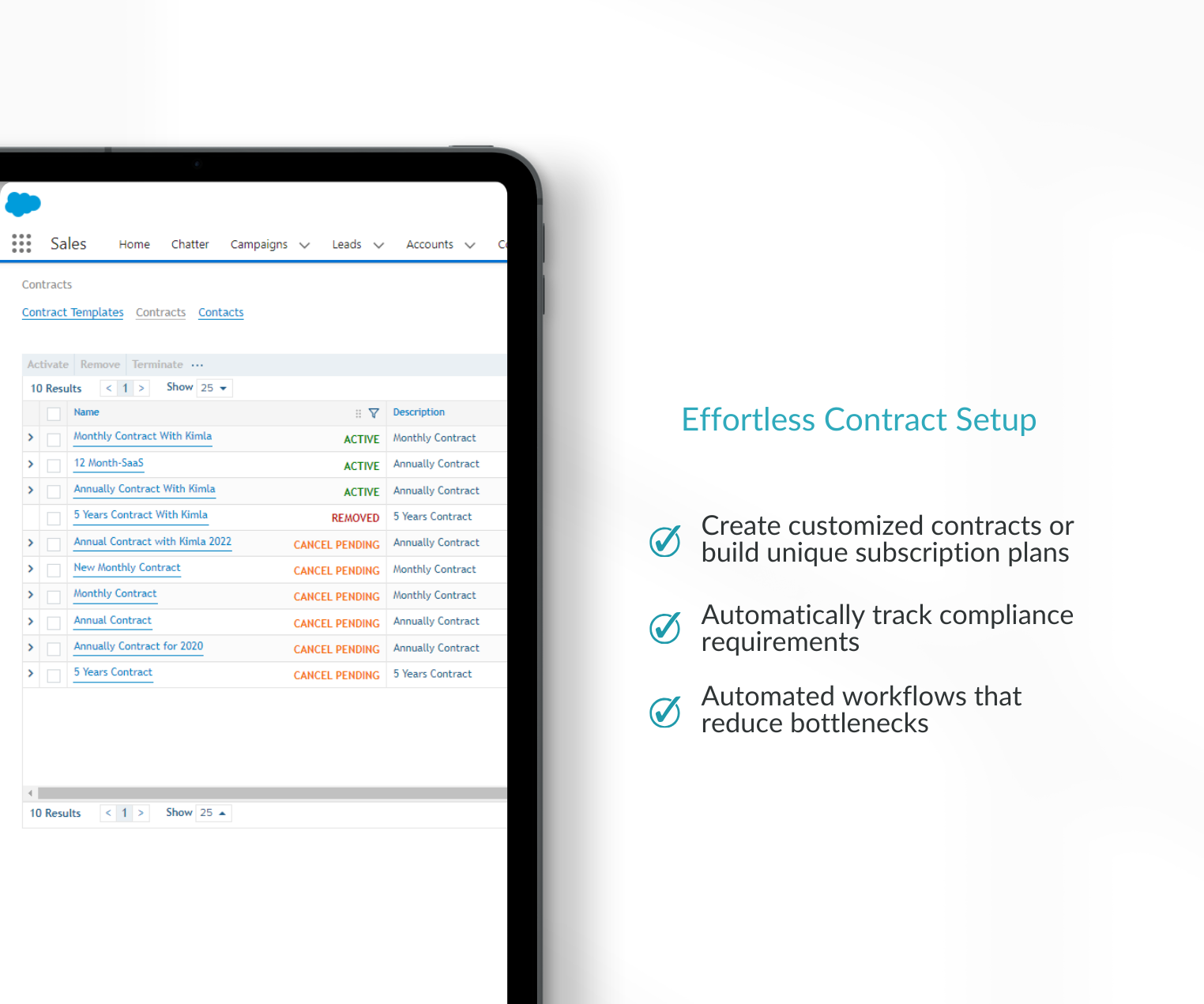 Effortless Contract Setup