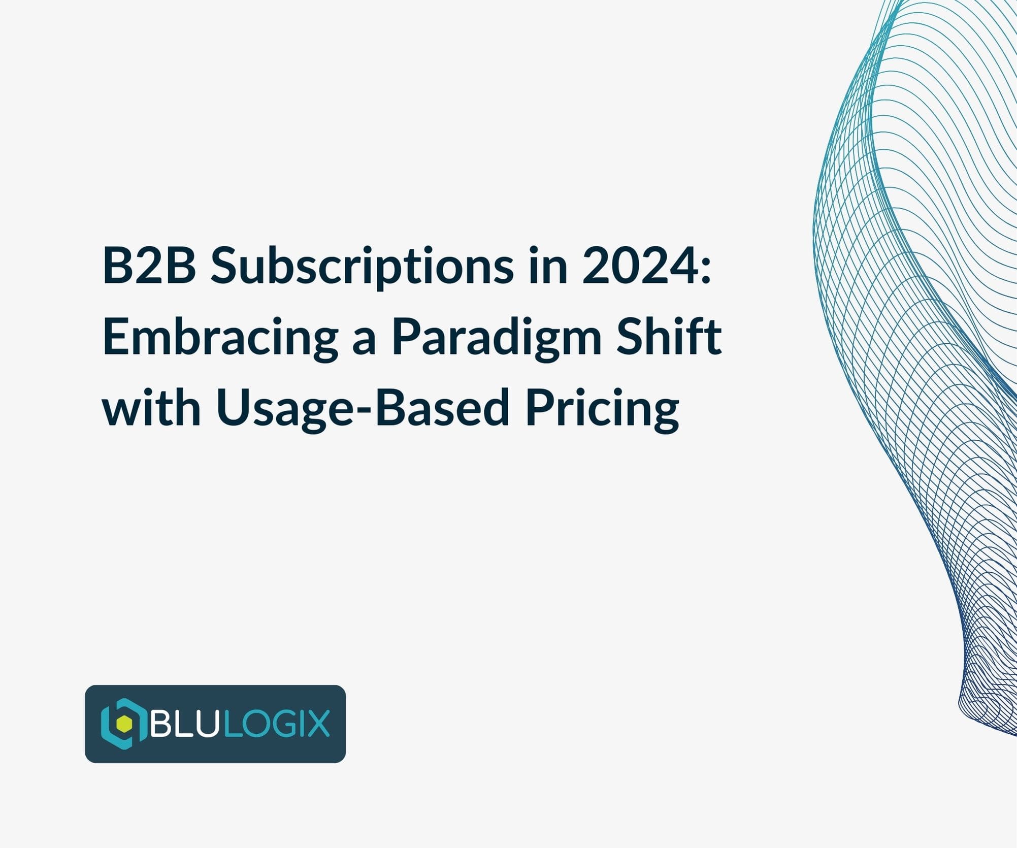 B2B Subscriptions in 2024 Embracing a Paradigm Shift with Usage Based Pricing