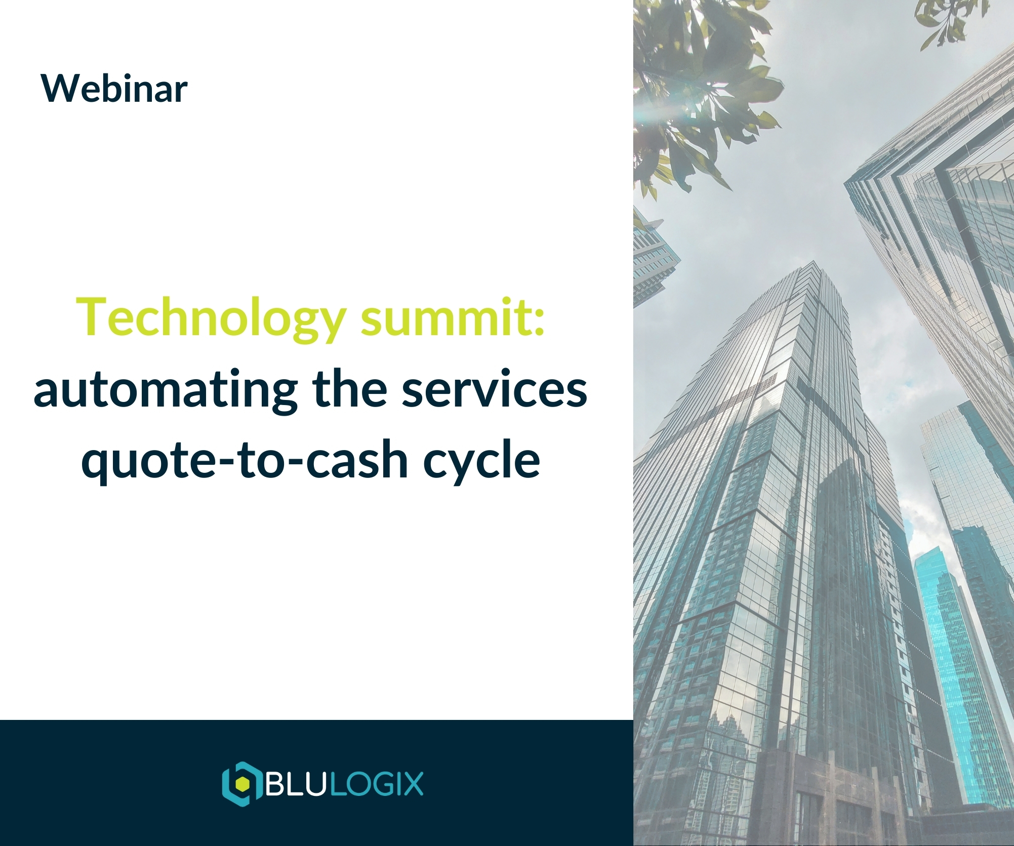 Technology summit automating the services quote to cash cycle