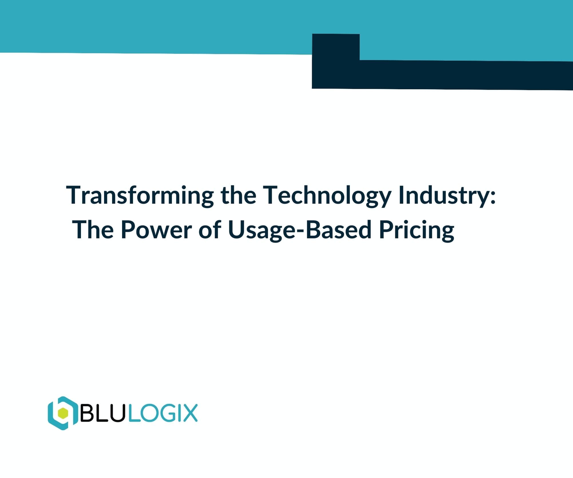 Transforming the Technology Industry The Power of Usage Based Pricing