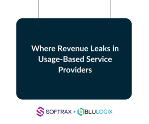 Where Revenue Leaks in Usage Based Service Providers